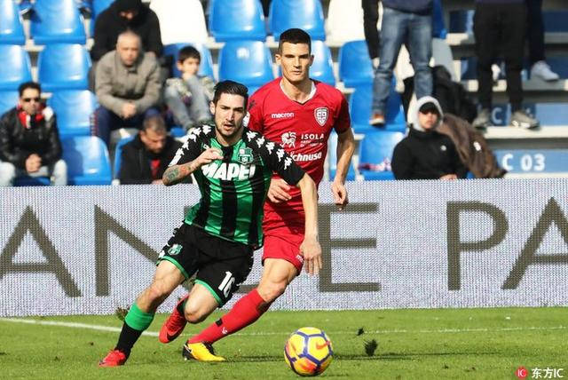 卡利亚里主场击败萨索洛，保持不败